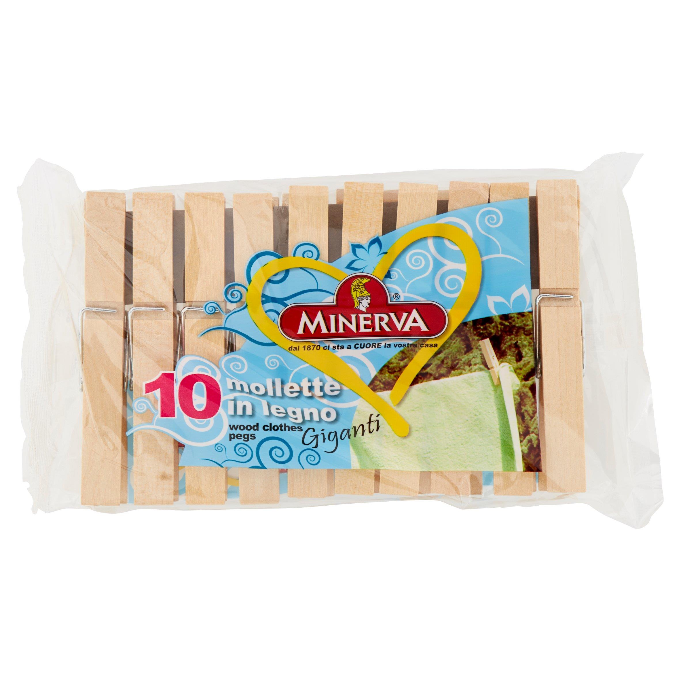 MINERVA MOLLETTE LEGNO GIGANTI 10 PZ   L