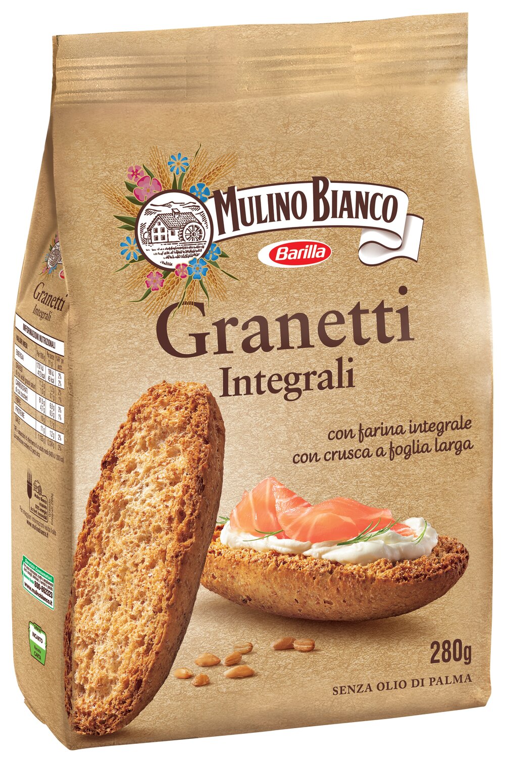 MULINO BIANCO GRANETTI INTEGRALI 280 GR   XL