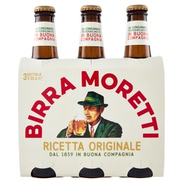 MORETTI BIRRA 1/3 TRIS 3X33 CL   L