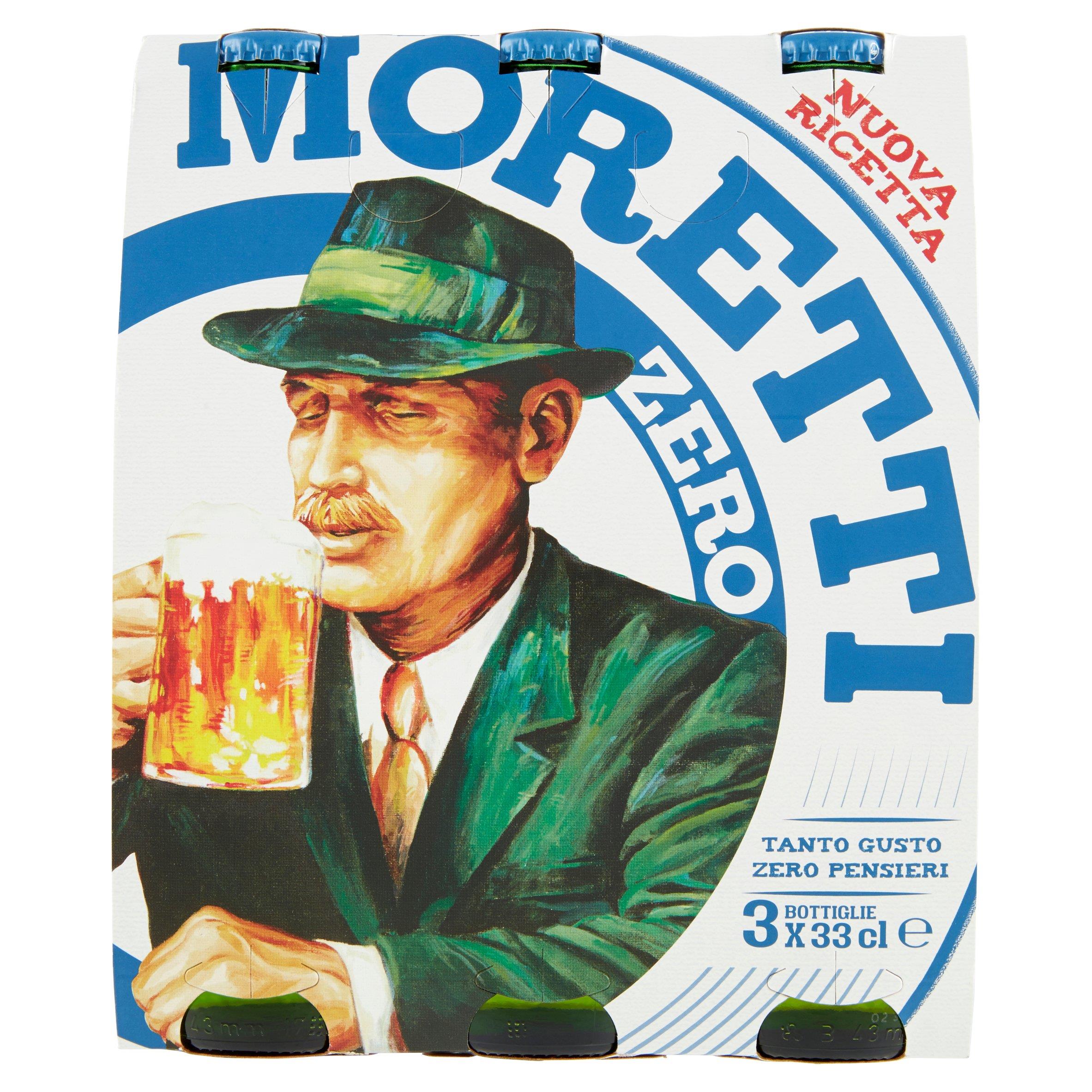 MORETTI BIRRA ZERO 3X33 CL   L