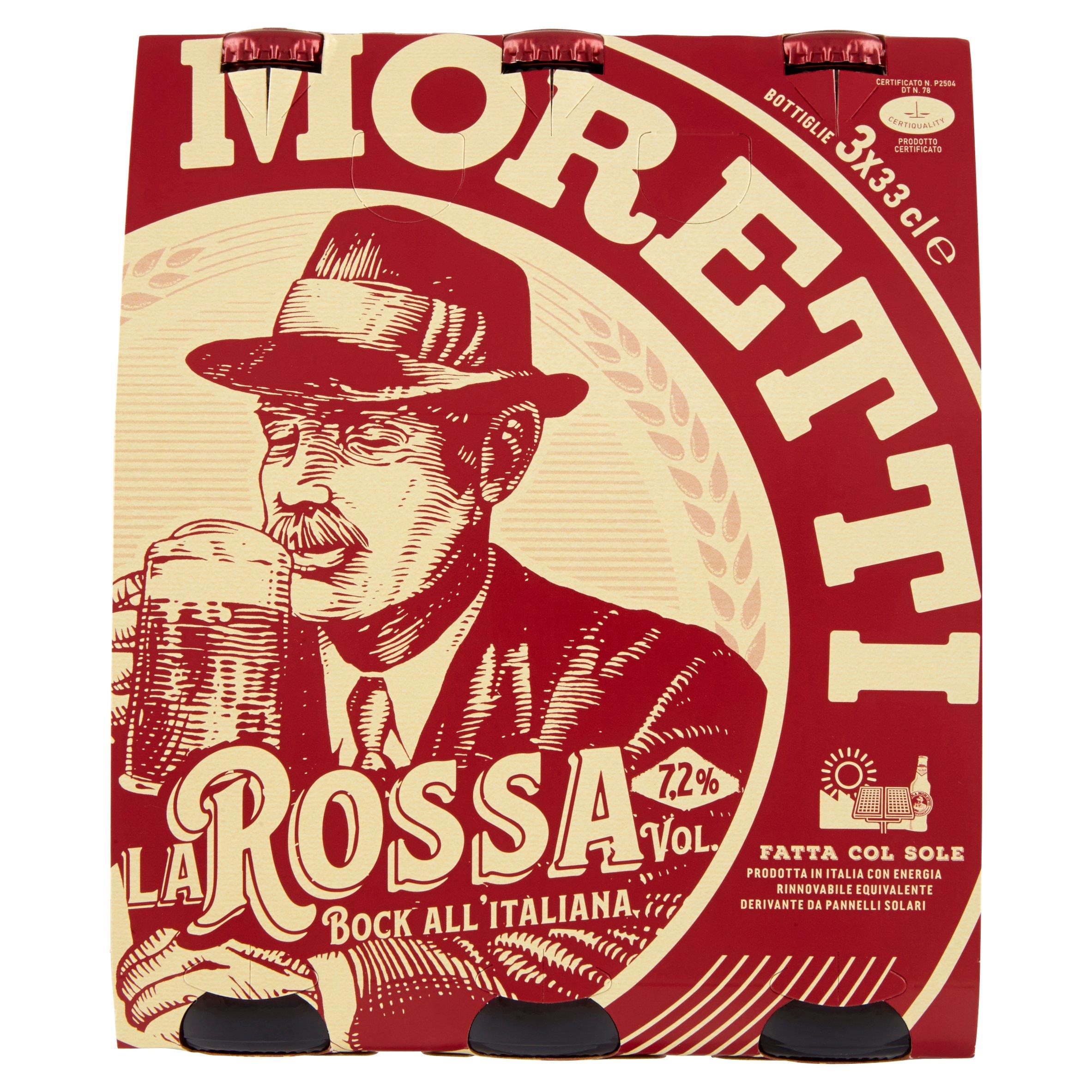 MORETTI BIRRA ROSSA 3X33 CL   L