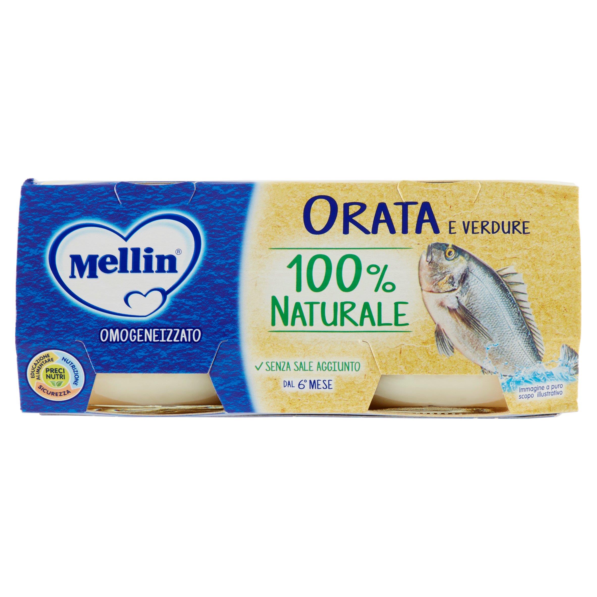 MELLIN OMOGENEIZZATI PER BAMBINI FILETTO DI SALMONE 2X80GR - Buonitaly