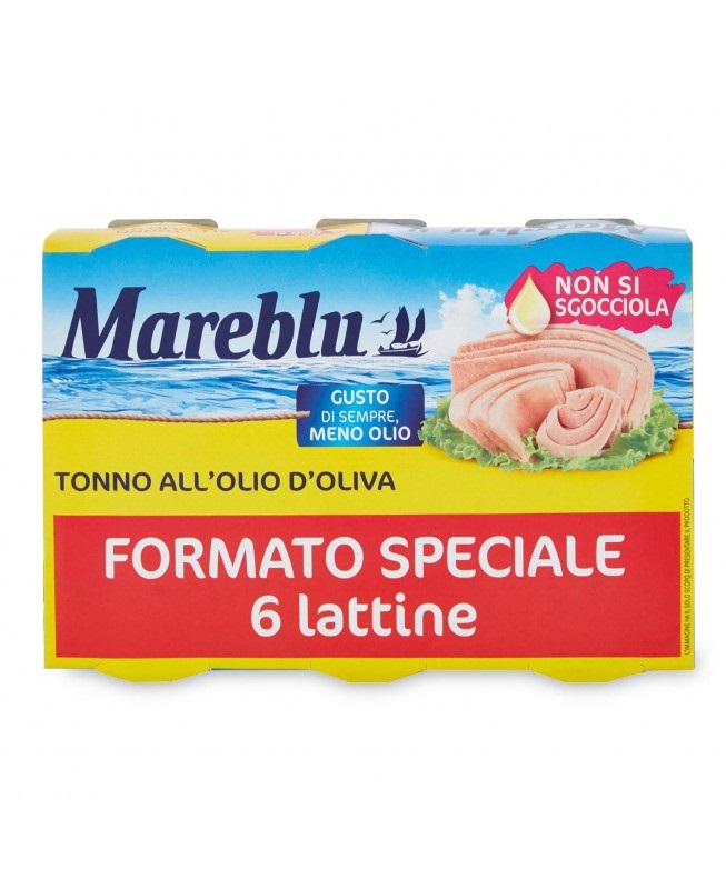 MAREBLU TONNO OLIO OLIVA CONF 6X60 GR   L