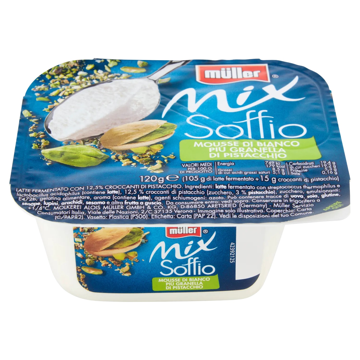 MULLER MIX YOG SOFFIO PIST 120 GR INVER   XL