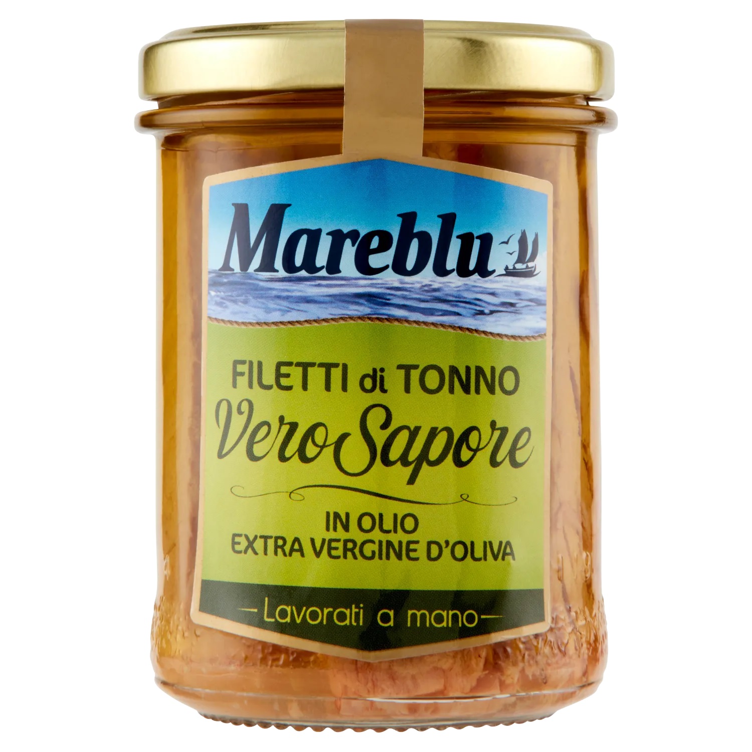 MAREBLU FILET TONNO VAS VETRO EXT VERG 180 GR   M