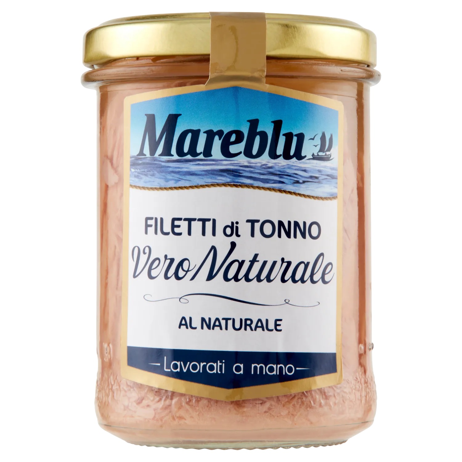 MAREBLU FILET TONNO VAS VETRO NATURALE 180 GR   L