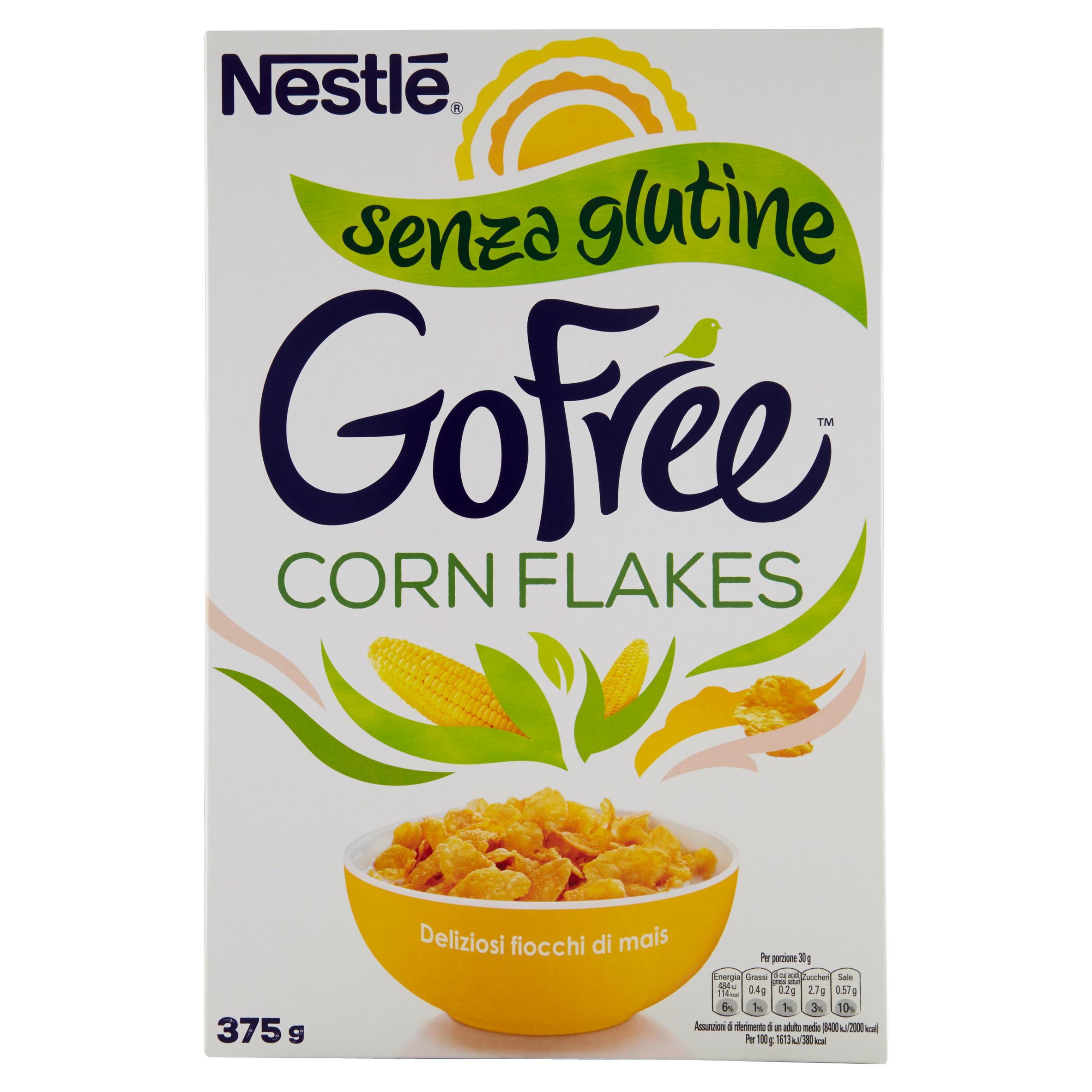 NESTLE CORN FLAKES CEREALI S/G 375 GR   L