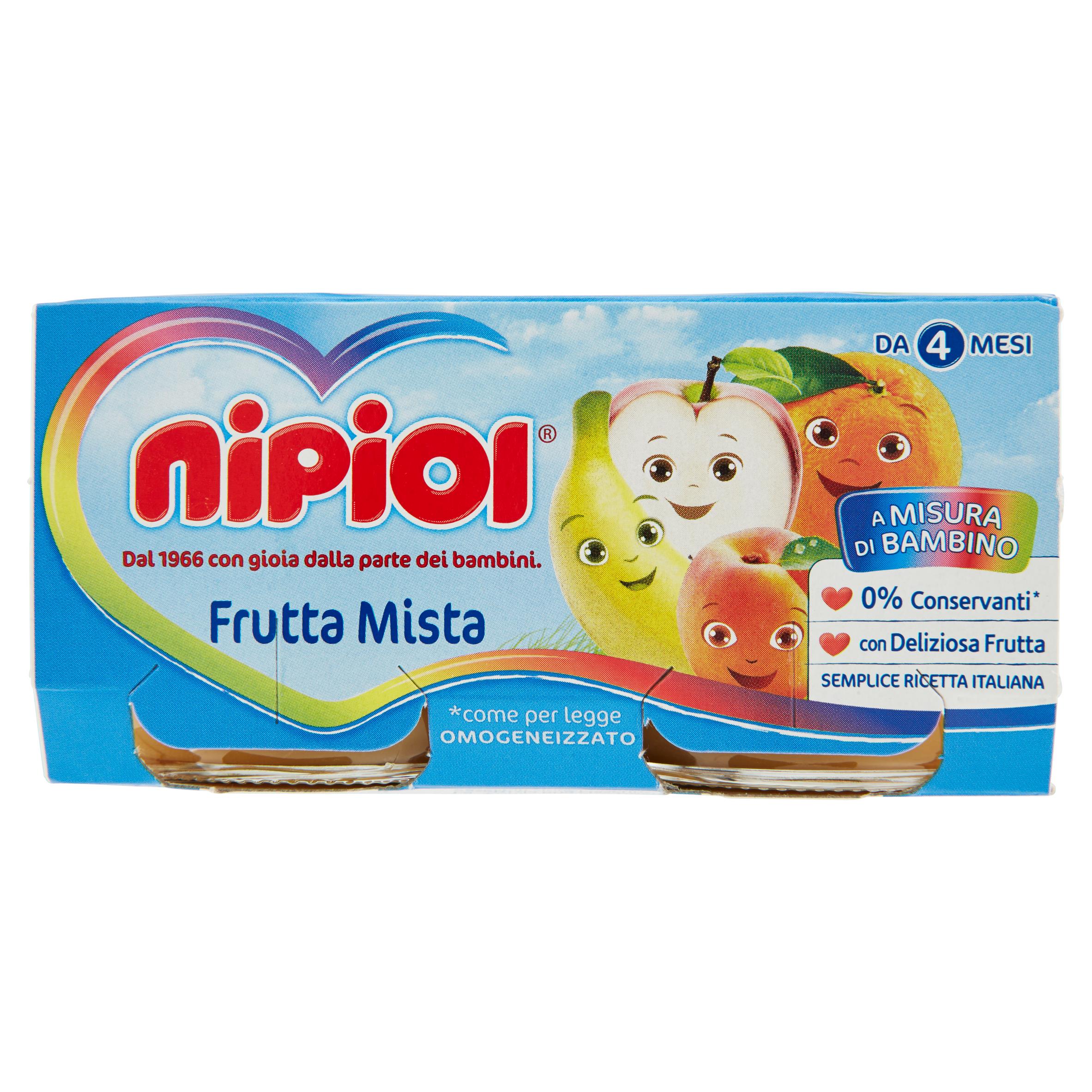 NIPIOL OMOG  FRUTTA MISTA 2X80 GR   S