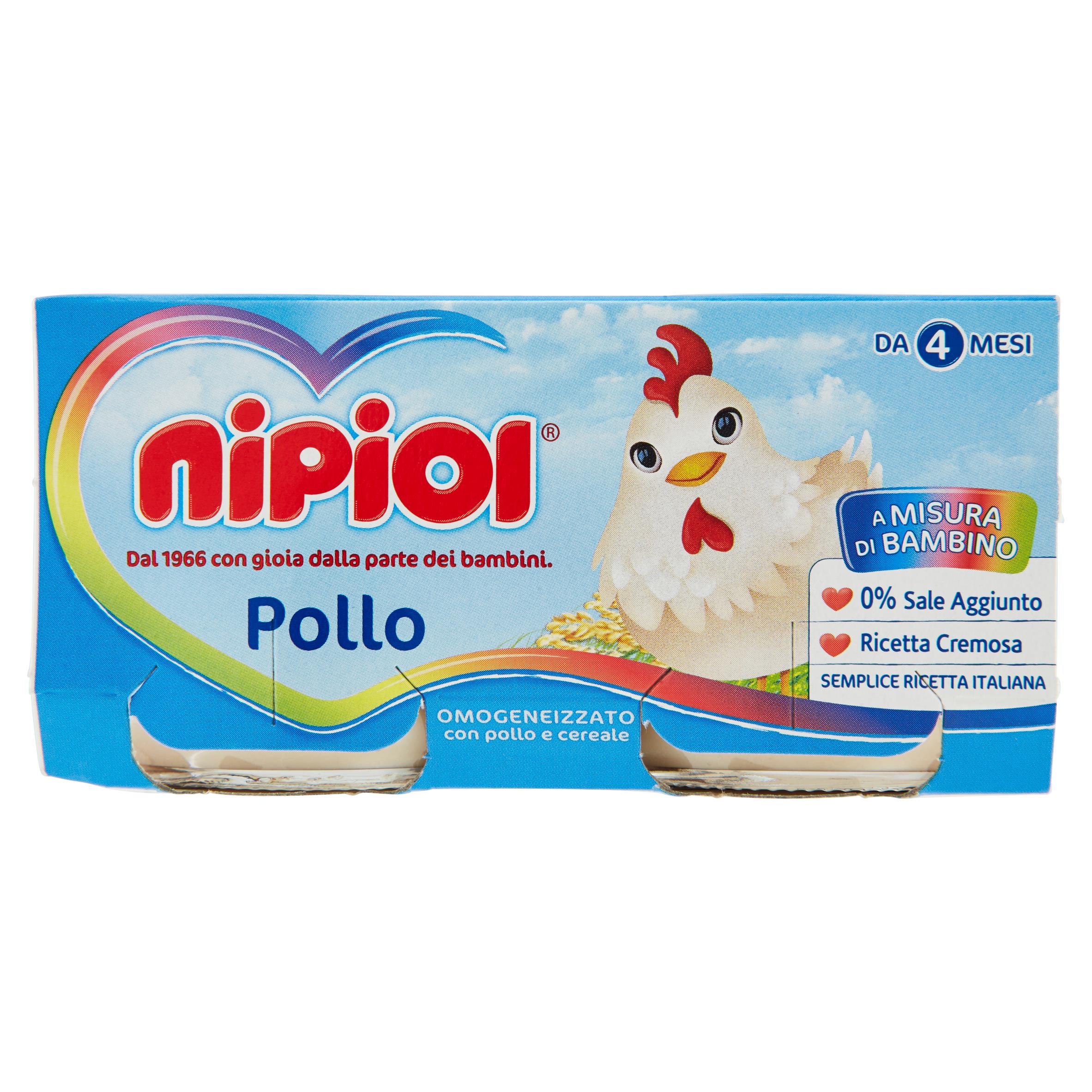 NIPIOL OMOG  POLLO 2X80 GR   S