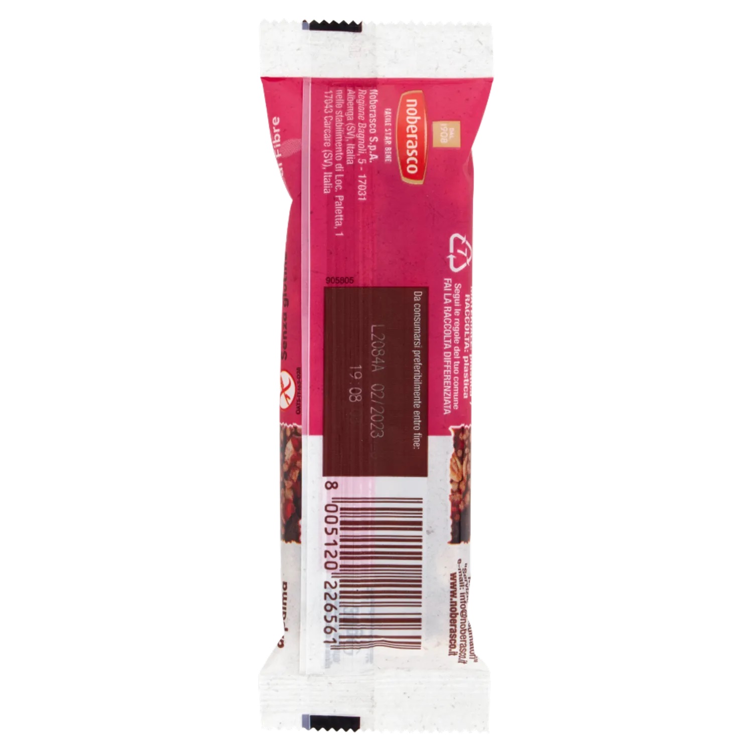 NOBERASCO BARRETTE GOCCE CIOCC E FRAGOLA 30  GR   M