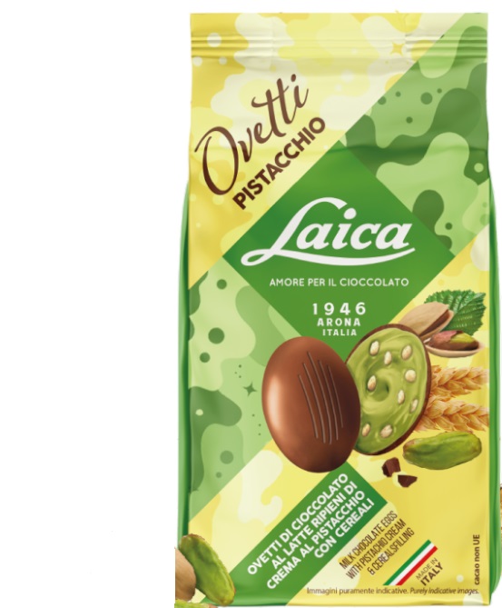 OVETTI LAICA PISTACCHIO 120 GR PASQ   M