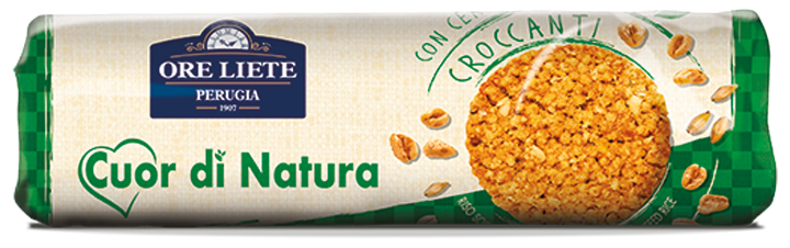 ORE LIETE BISCOTTI CEREAL CROCCANTI TUBO 230 GR   L