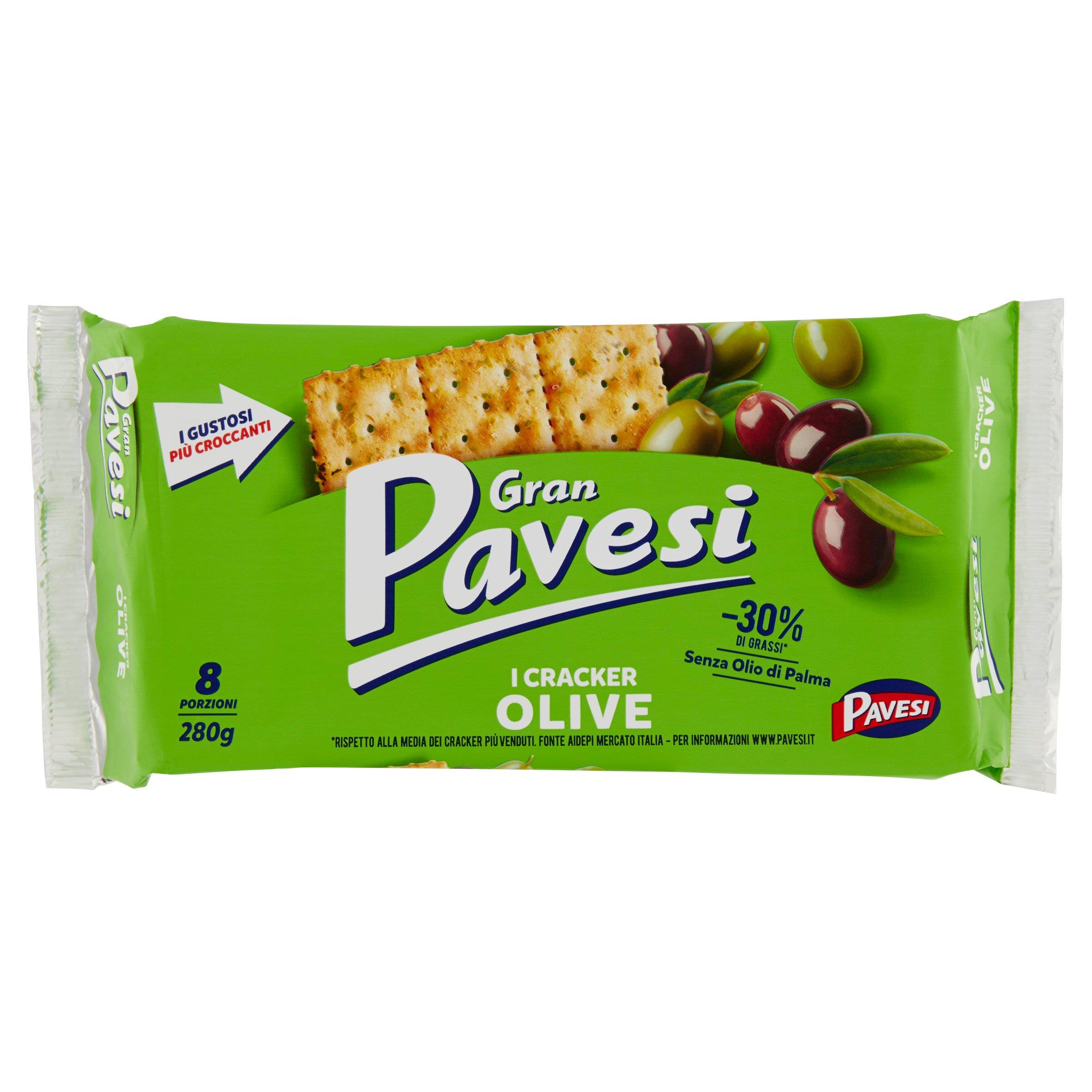 PAVESI CRACKERS OLIVE 280 GR   XL