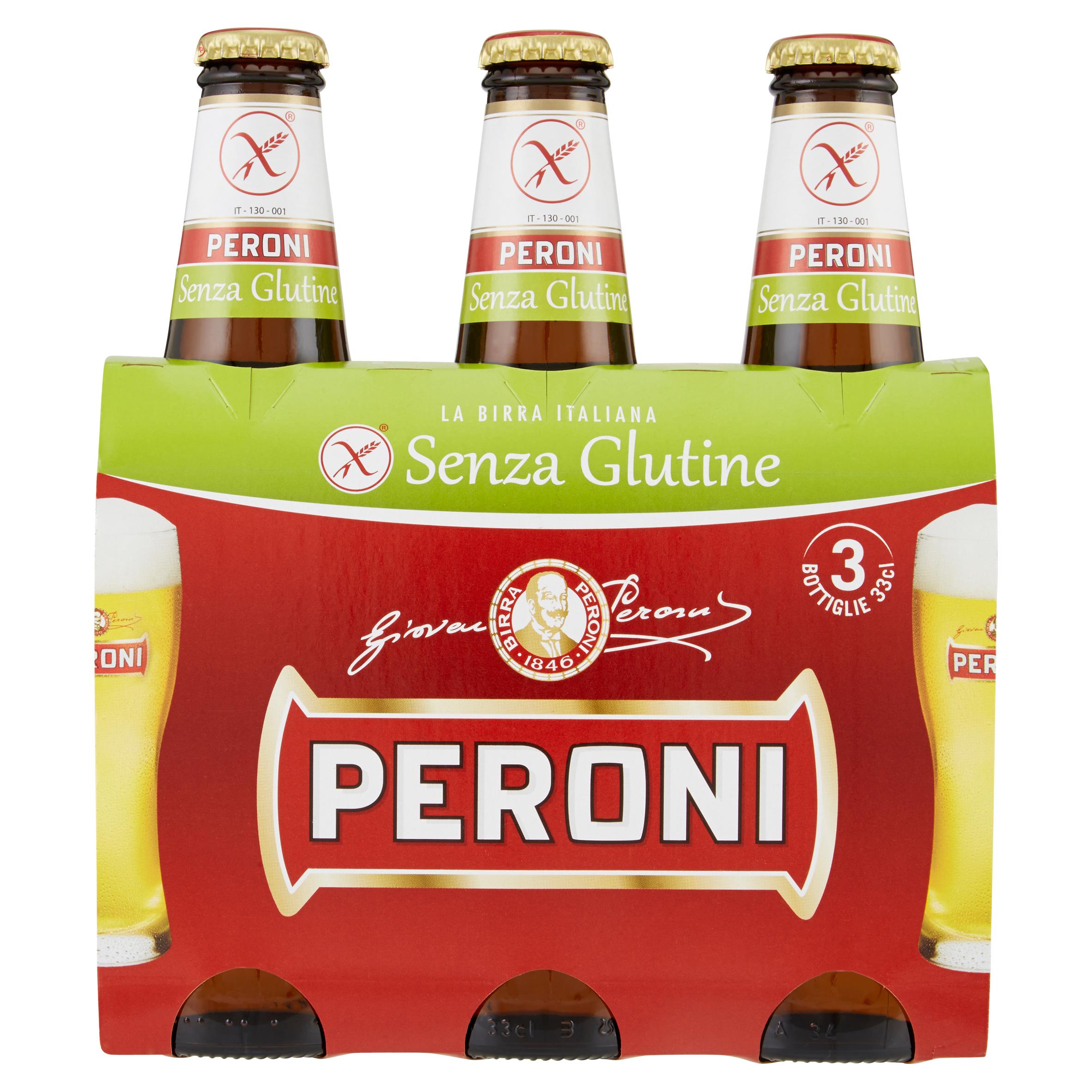 PERONI BIRRA S/GLUTINE 3X33 CL   L