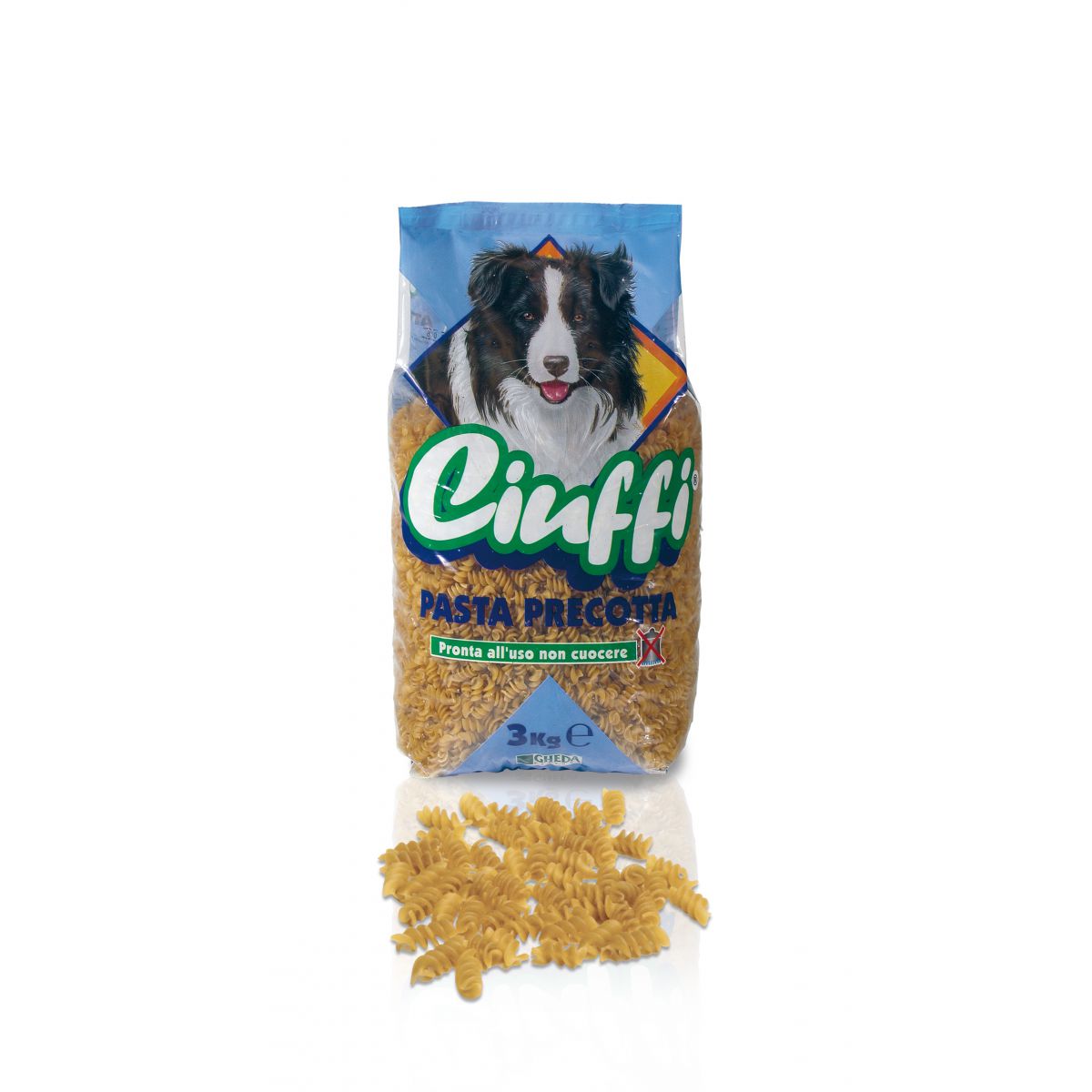 PASTA CANI CIUFFI PRECOTTA 3 KG   L