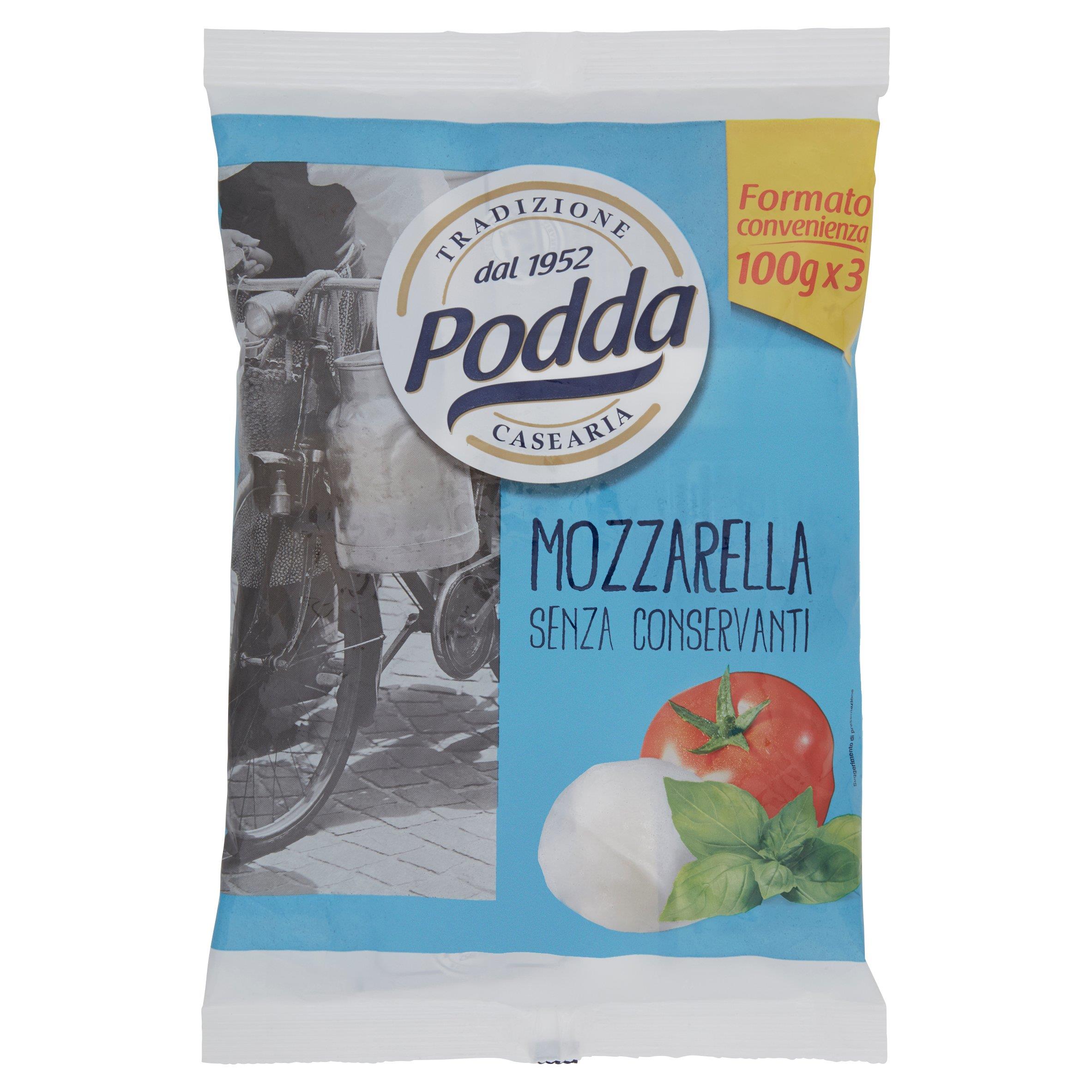 PODDA MOZZARELLA FIOR DI LATTE 3X100 GR VENT LMV   S