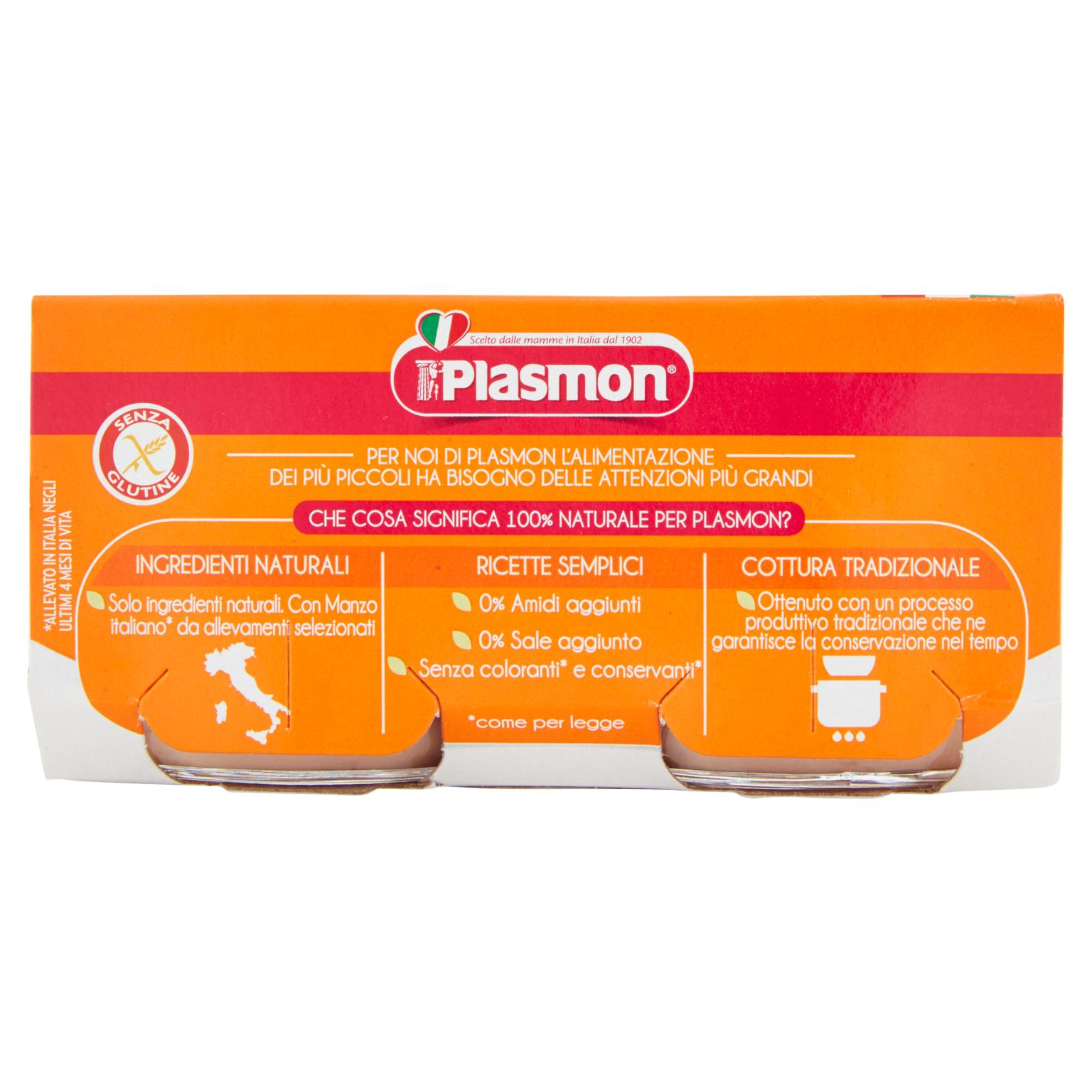 PLASMON OMO MANZO 2X80 GR   L