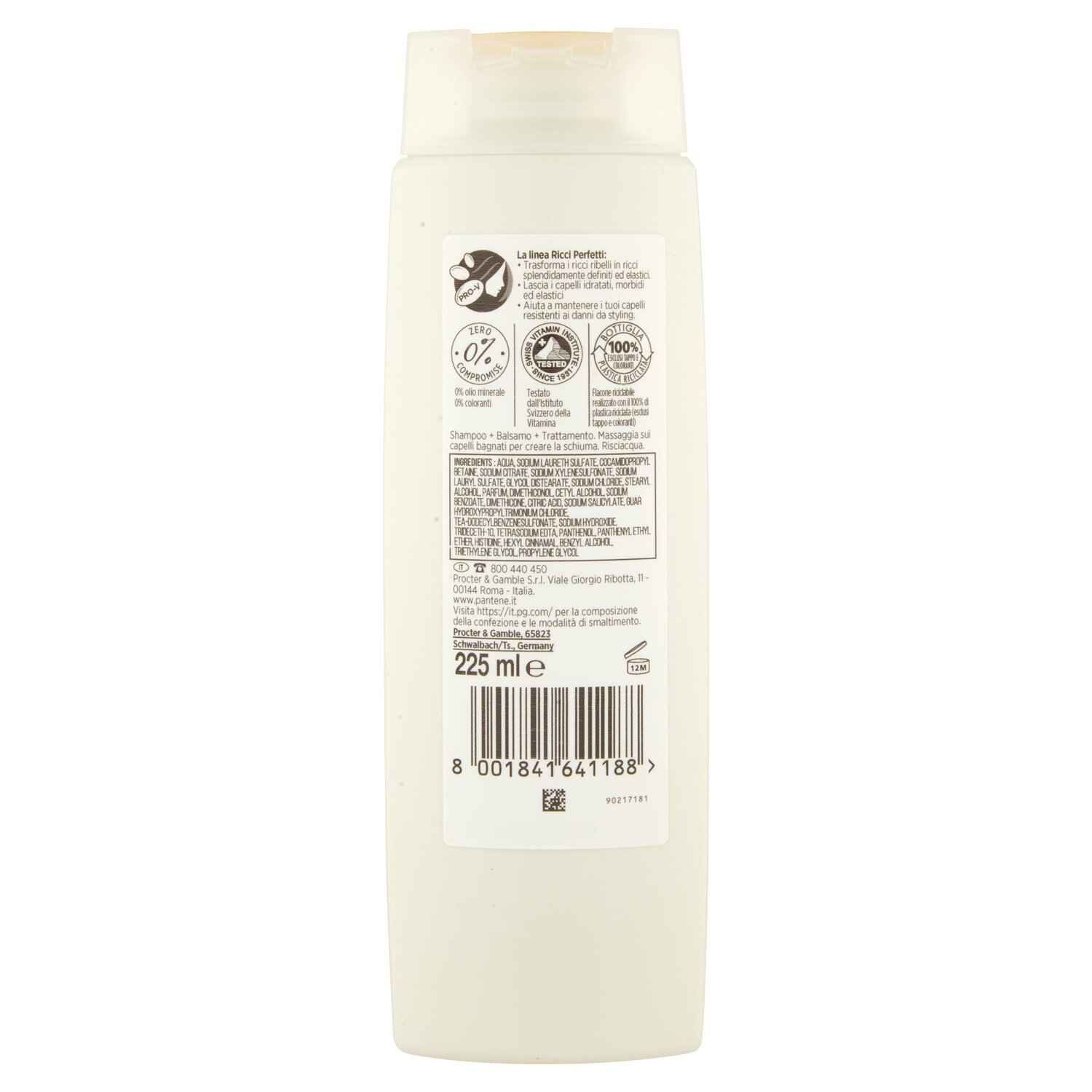 PANTENE SHAMP 3IN1 RICCI 225 ML   L