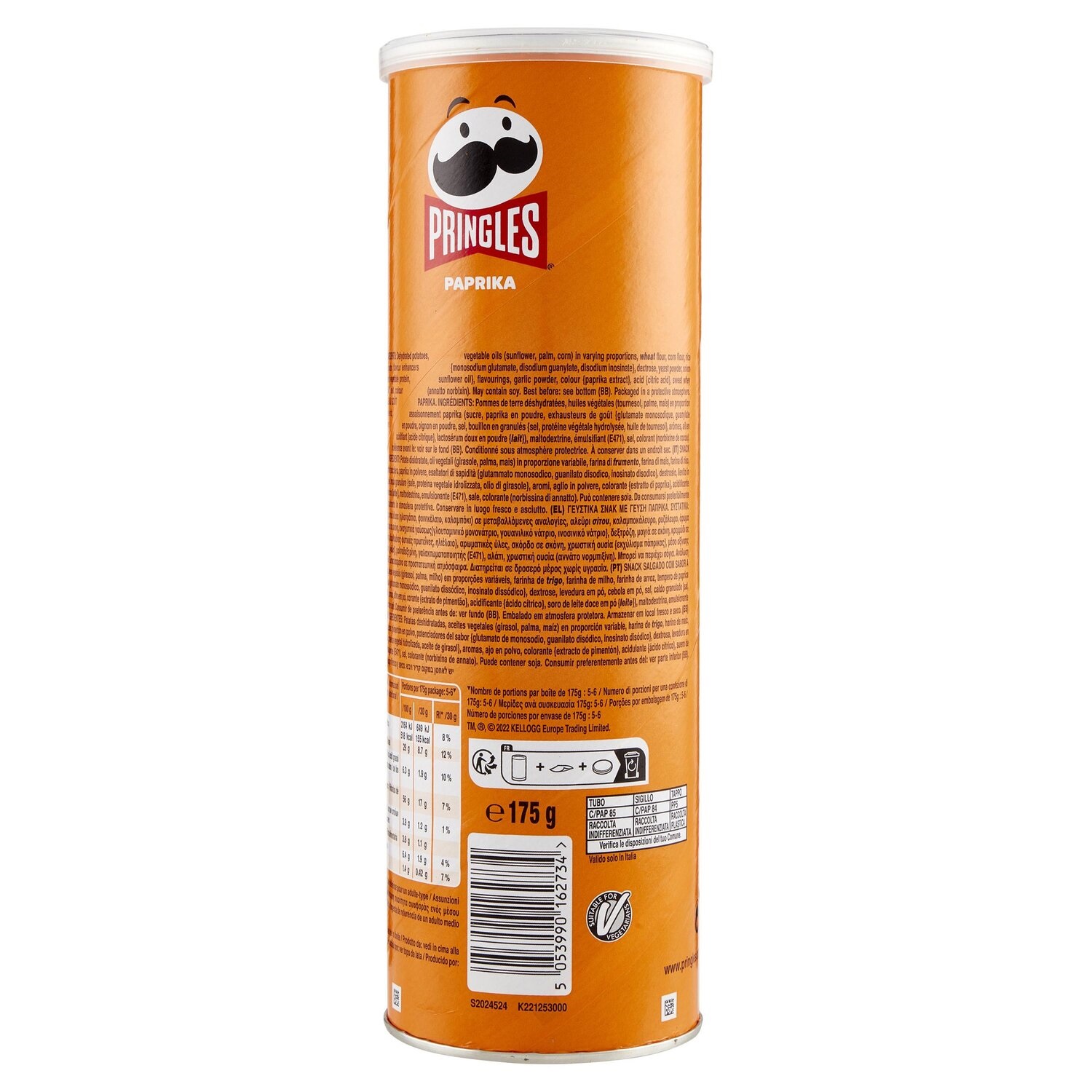 PRINGLES PAPRIKA 175 GR   S