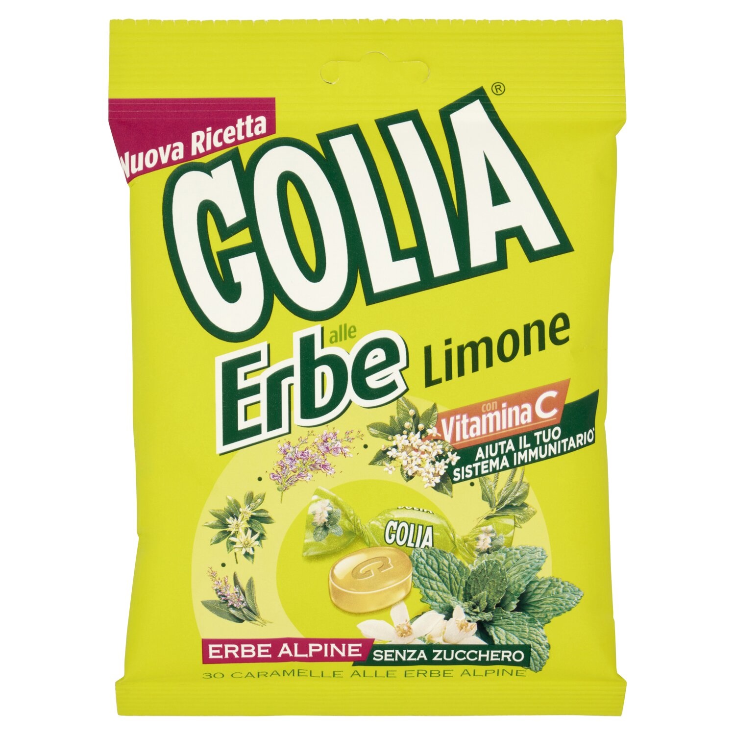 PERFETTI GOLIA CARAM HERBS LIMONE 60 GR   M