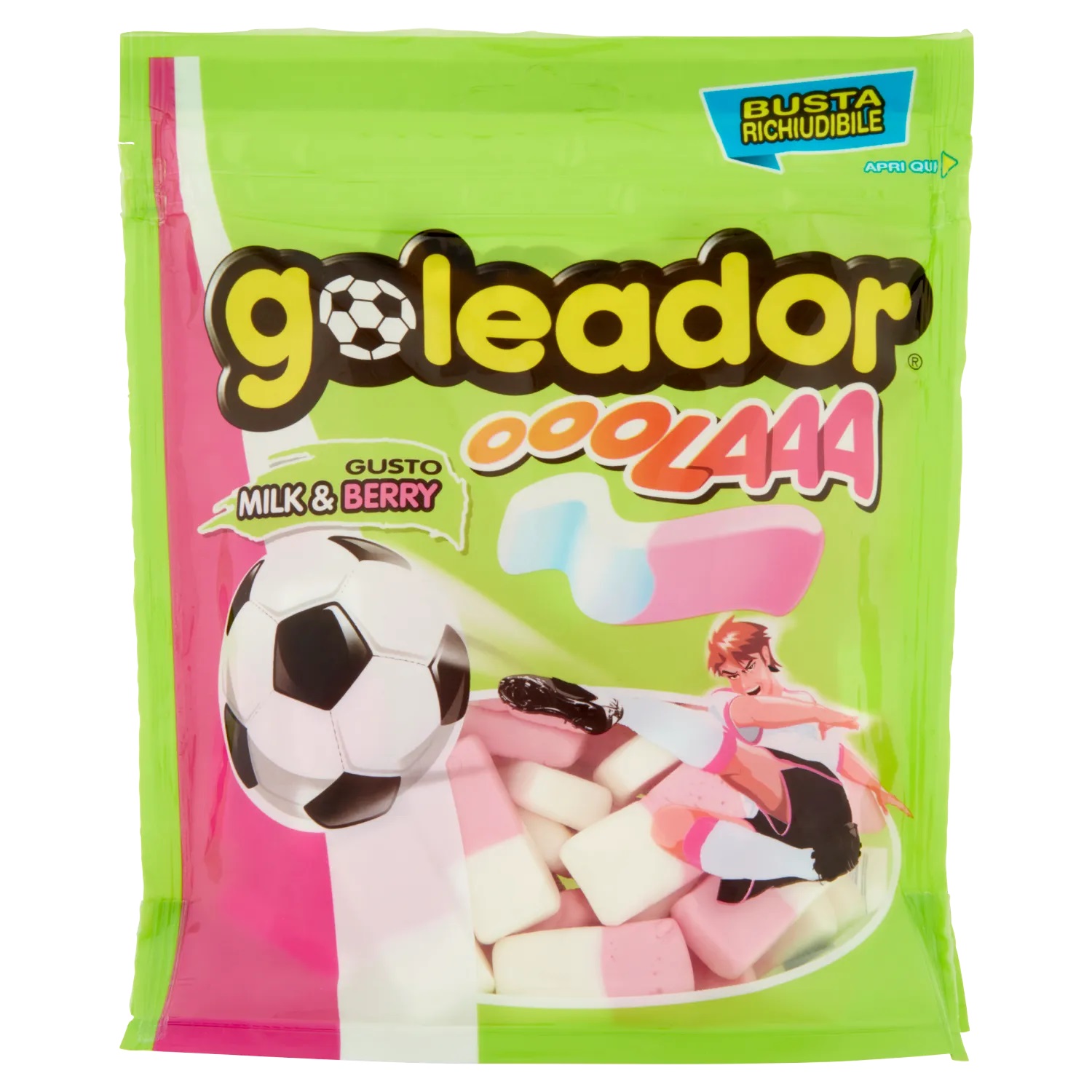 PERFETTI GOLEADOR OLA MILK   BERRY 180 GR   S