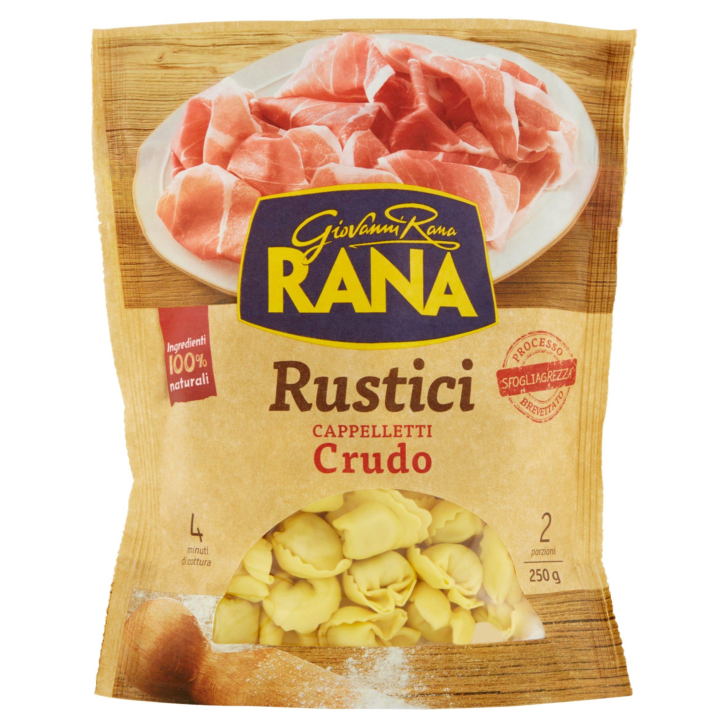 RANA RUSTICI CAPPELLETTI PR/CRUDO 250 GR   L