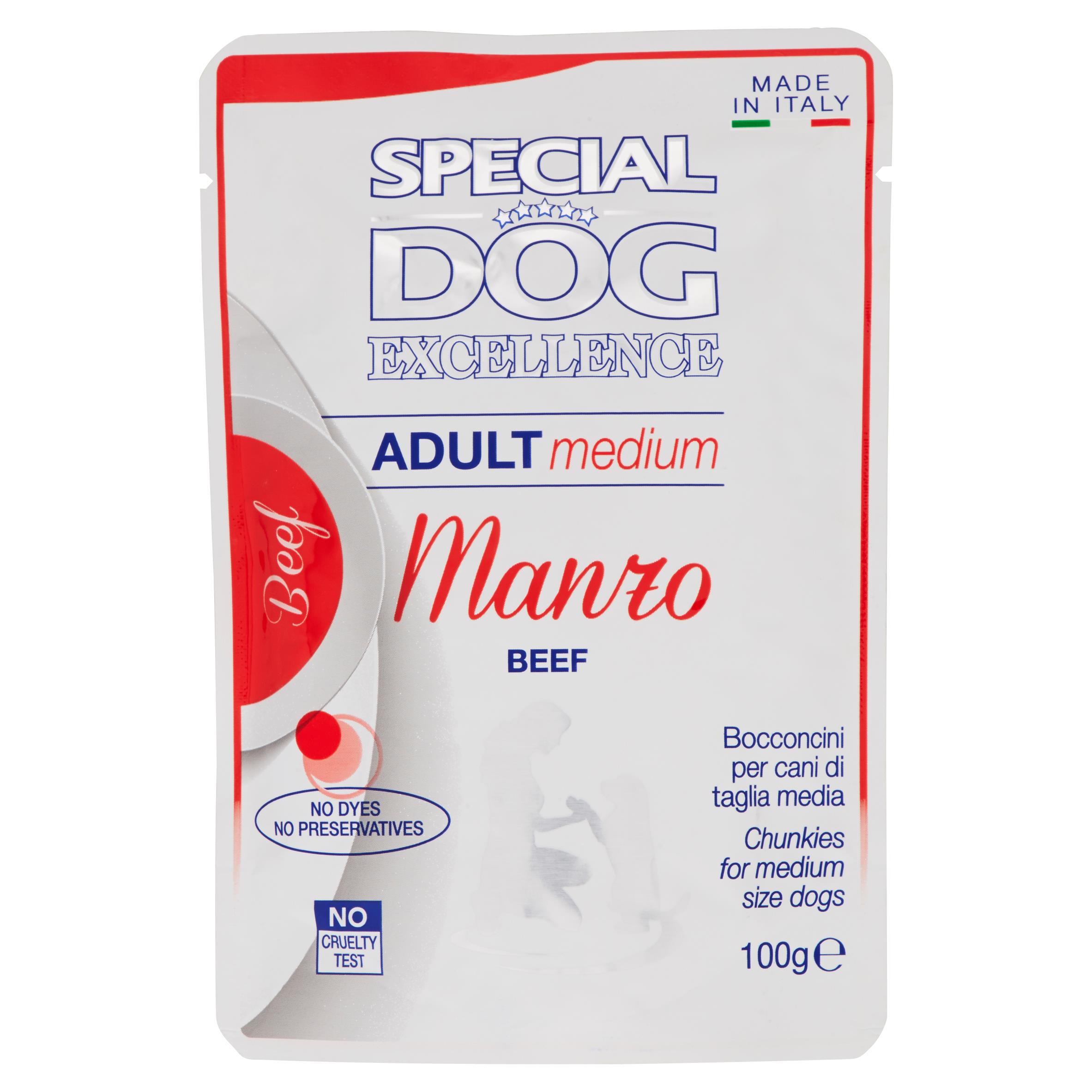 SPECIAL DOG EXCEL ADULT/MED MANZO 100 GR   M