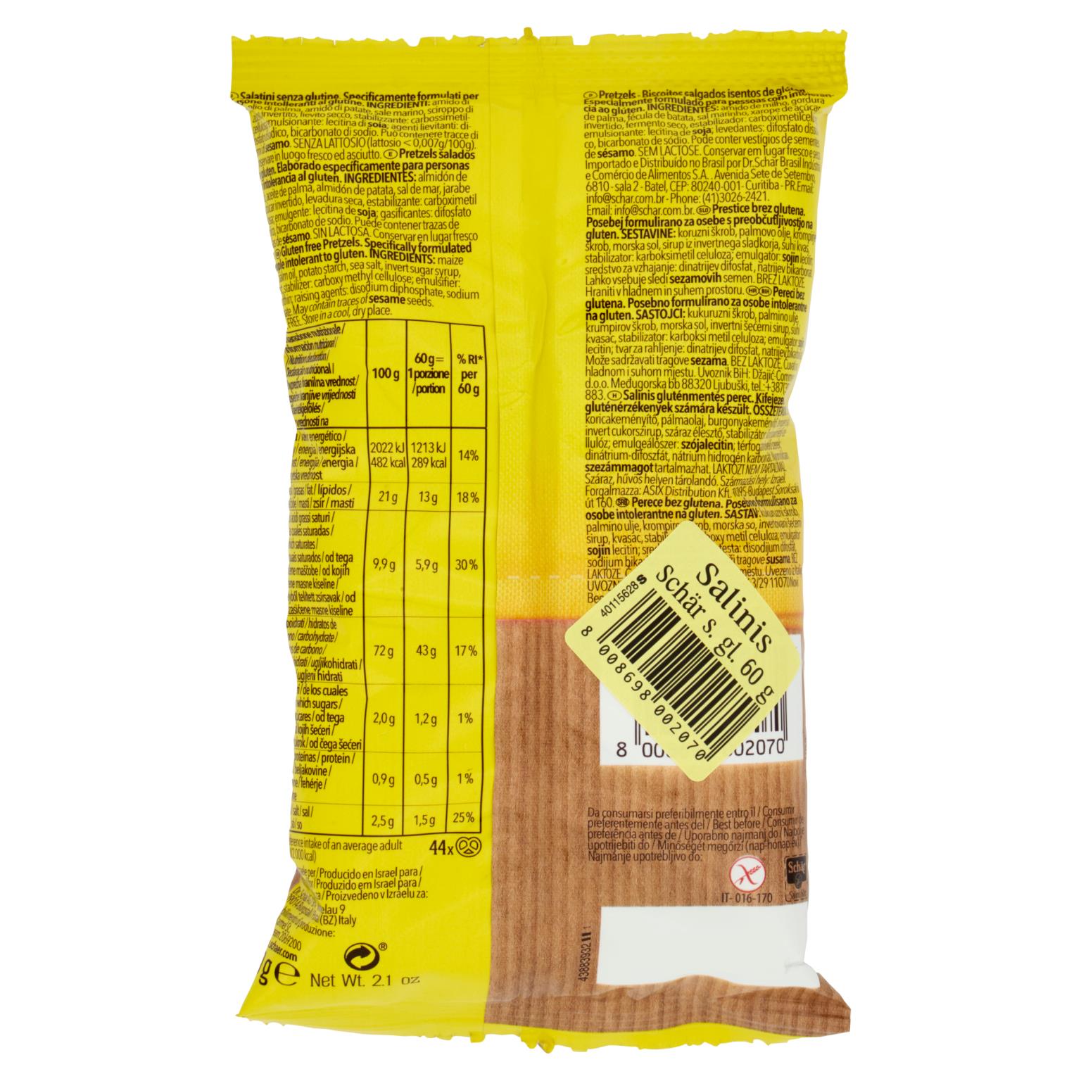 SCHAR SALATINI S/GLUT 60 GR FABI   M