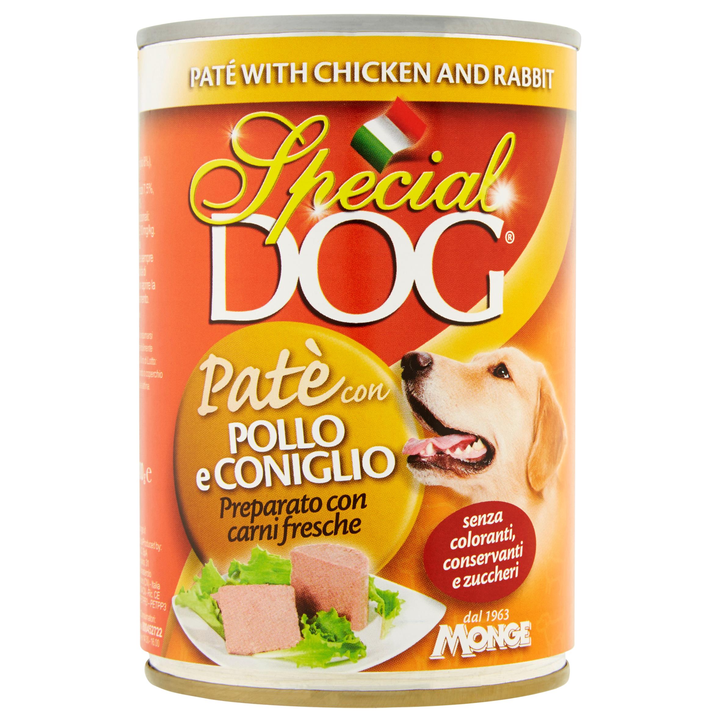 SPECIAL DOG PATE POLLO CONIG 400 GR   M