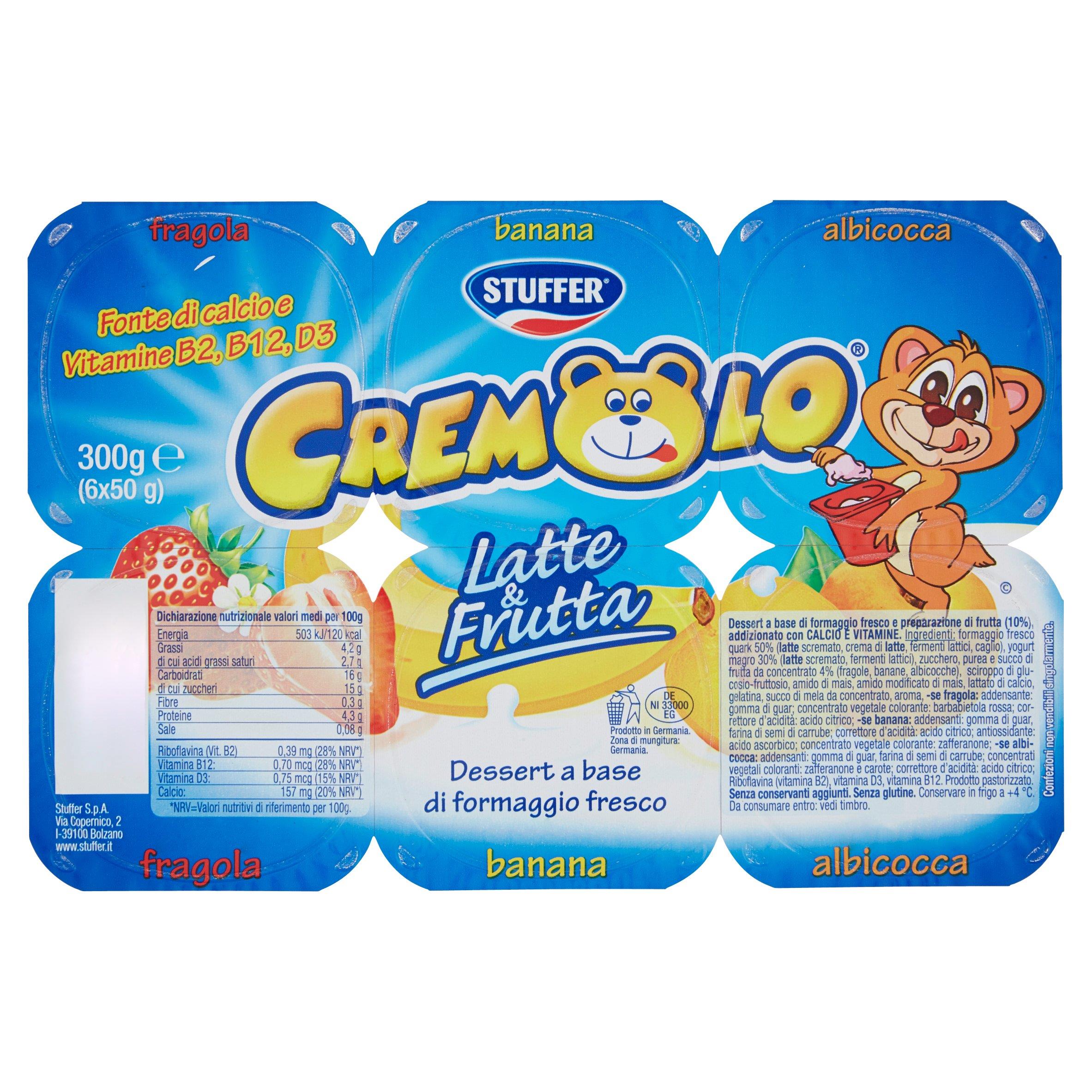 STUFFER CREMOLO FORM FRUTTA 300 GR   L