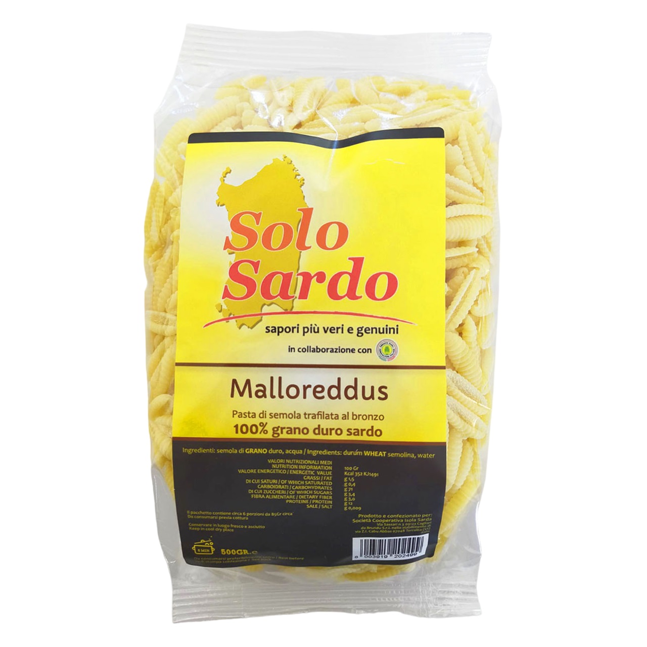 SOLO SARDO MALLOREDDUS 500 GR   S