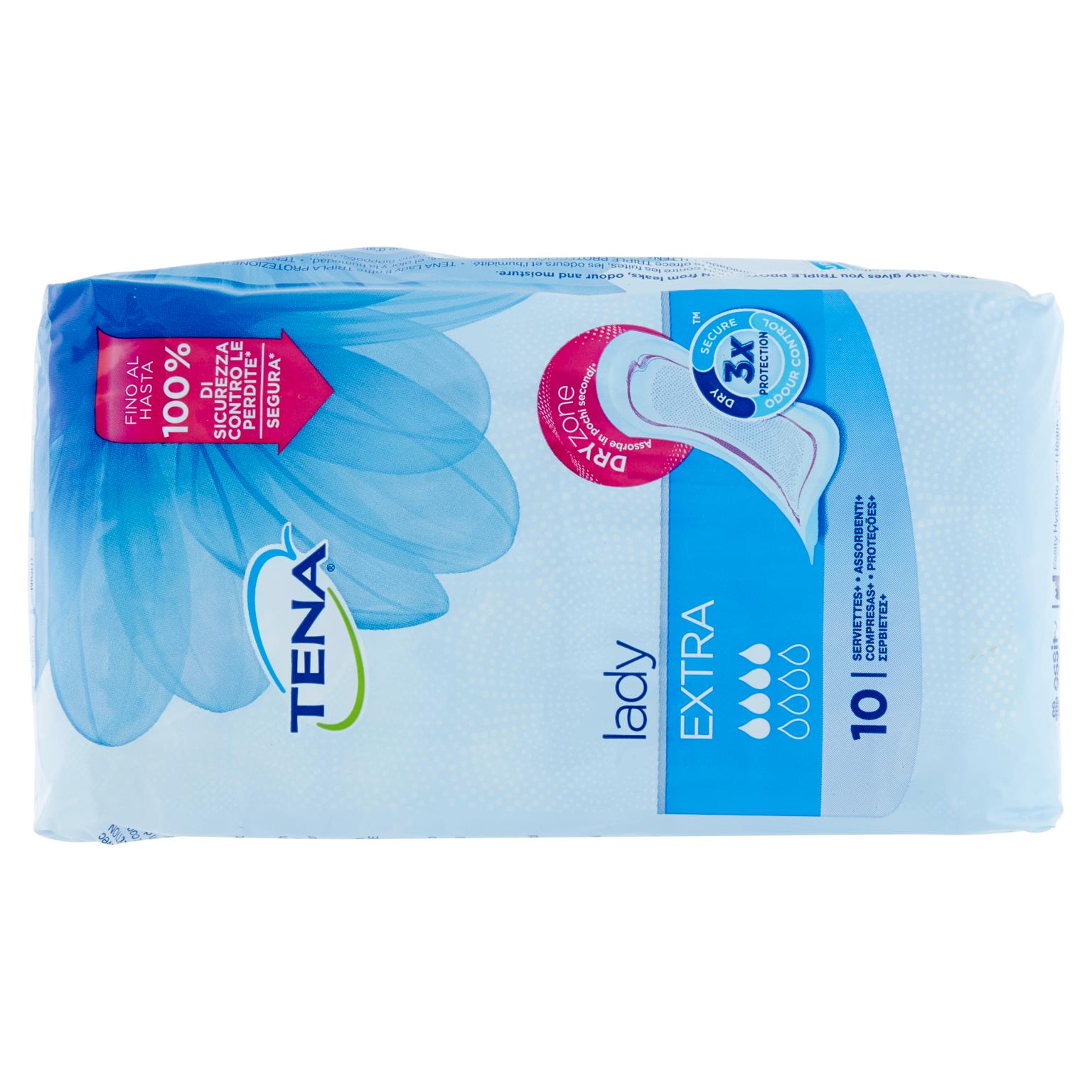 TENA LADY ASSORB EXTRA 10 PZ   M