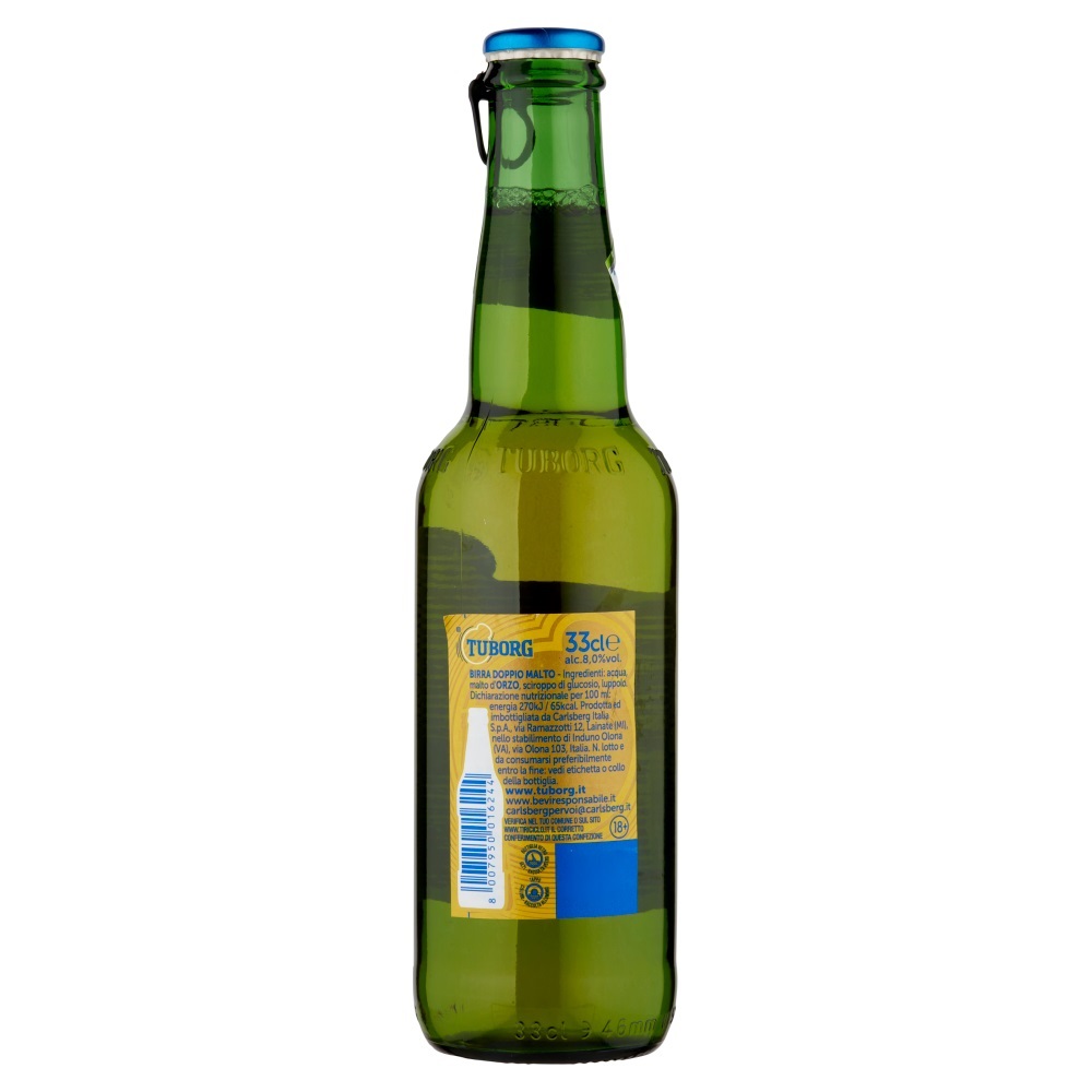 TUBORG BIRRA STRONG BOTT 33 CL   XL