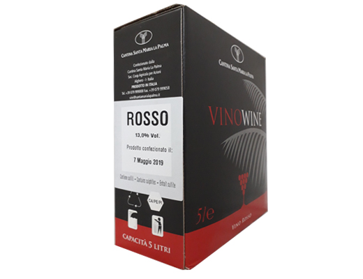 VINO SM LA PALMA BAG ROSSO 5 LT   S