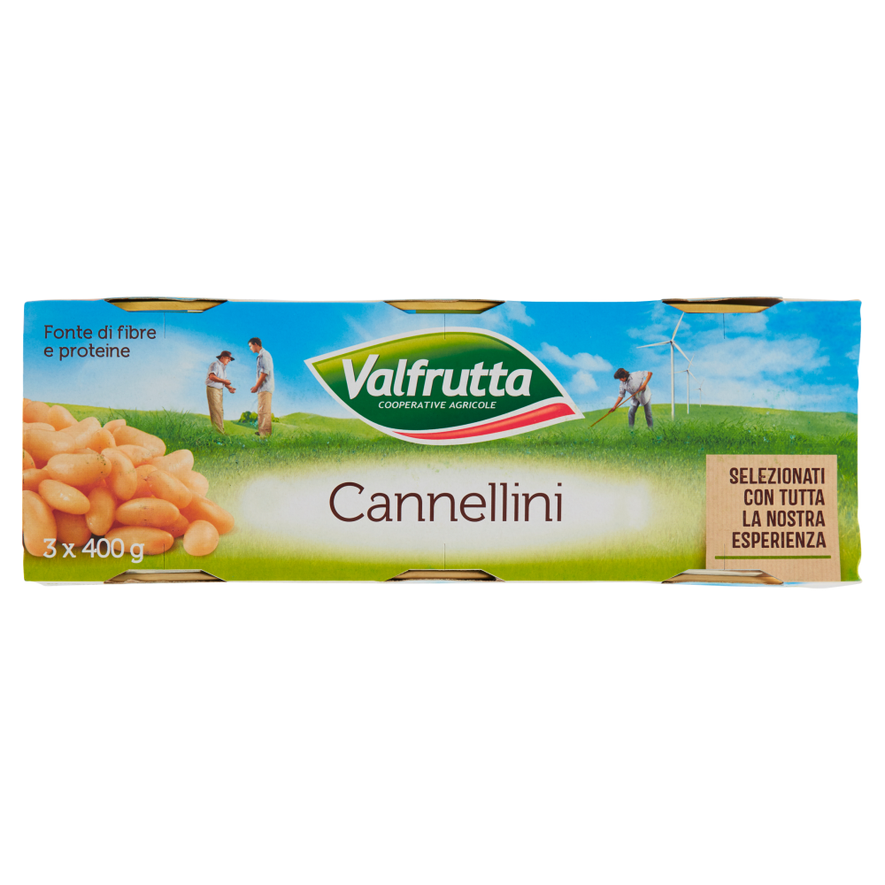 VALFRUTTA FAGIOLI CANNELLINI 3X400 GR   L