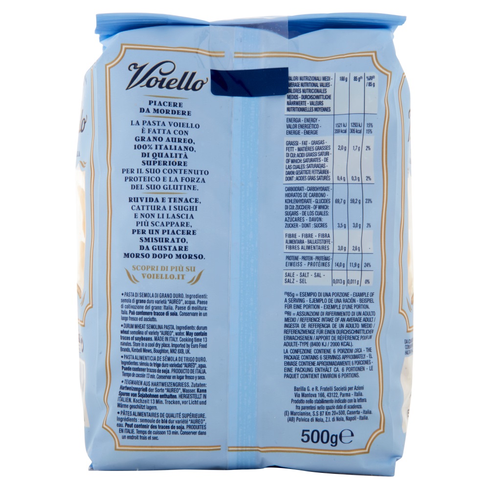 VOIELLO PASTA FARFAL SPEC N192 500 GR   XL