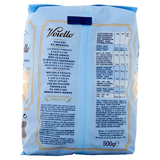 VOIELLO PASTA MEZZE MANICHE R 500 GR   XL