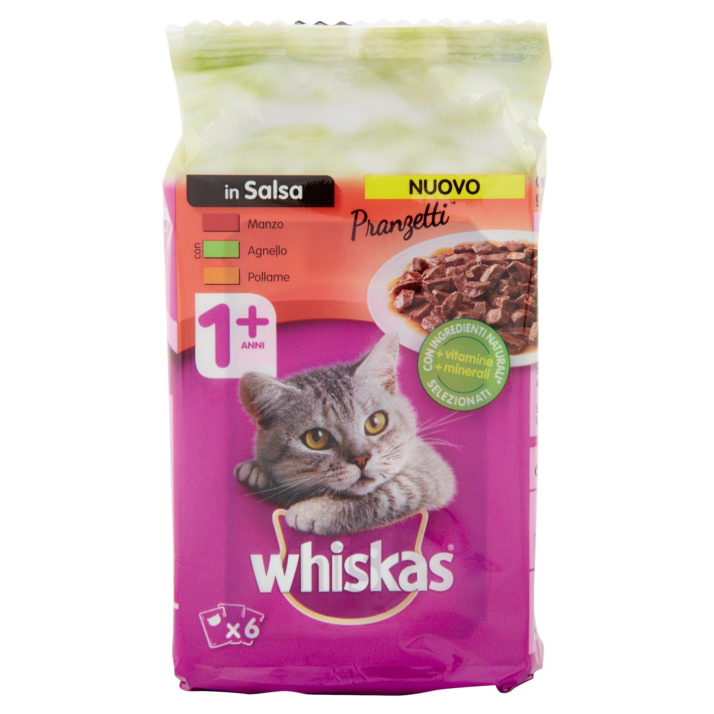 WHISKAS PRANZ C/MISTE 6X50 GR   L