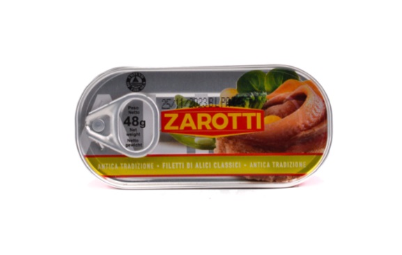 ZAROTTI FILETTI ALICI DISTESE O/O LATT 48 GR   M