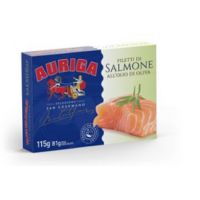 AURIGA FILETTI SALMONE OLIO OLIVA 115 GR   M