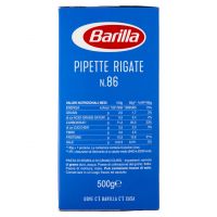 BARILLA PASTA 86 PIPETTE RIGAT  500 GR   S