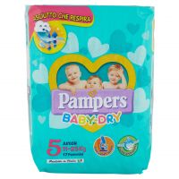 PAMPERS BABY DRY JUNIOR  11 25KG  17 PZ   L